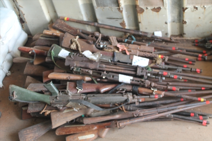 MARTINIQUE. Destruction des armes collectées