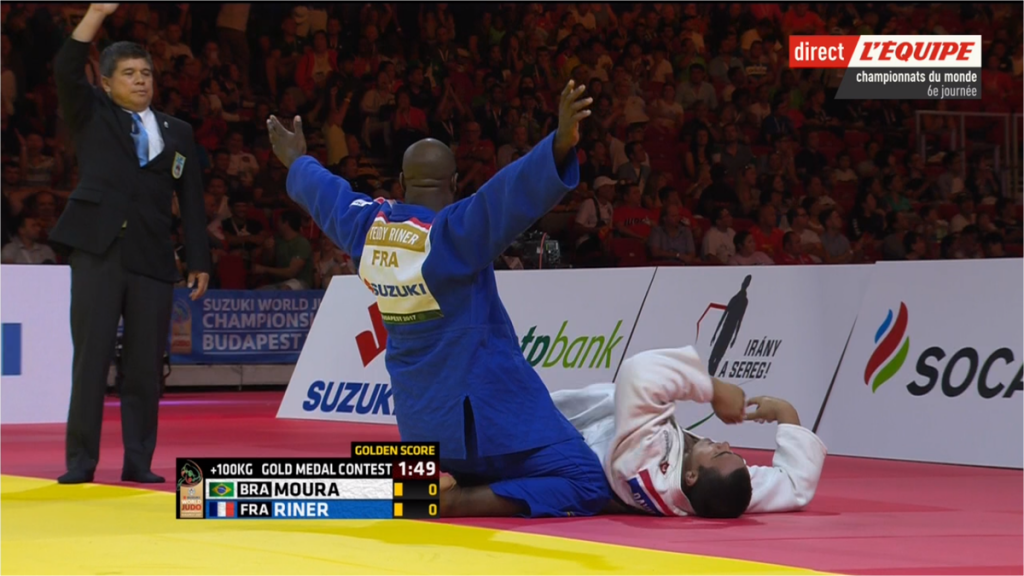 JUDO. Belle victoire de Teddy RINER qui remporte son 9 ème titre de champion à Budapest.