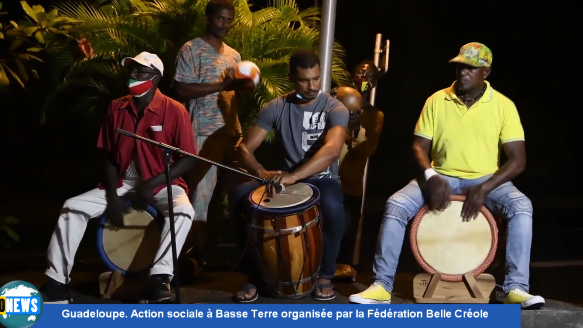 Onews Guadeloupe. Action sociale à Basse Terre organisée par la fédération Belle Créole