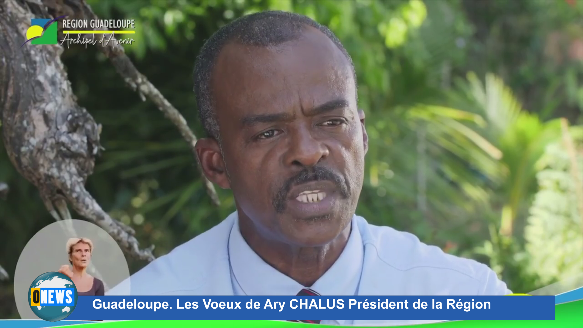 [Vidéo] Onews Guadeloupe. Les voeux du Président de La Région Ary CHALUS