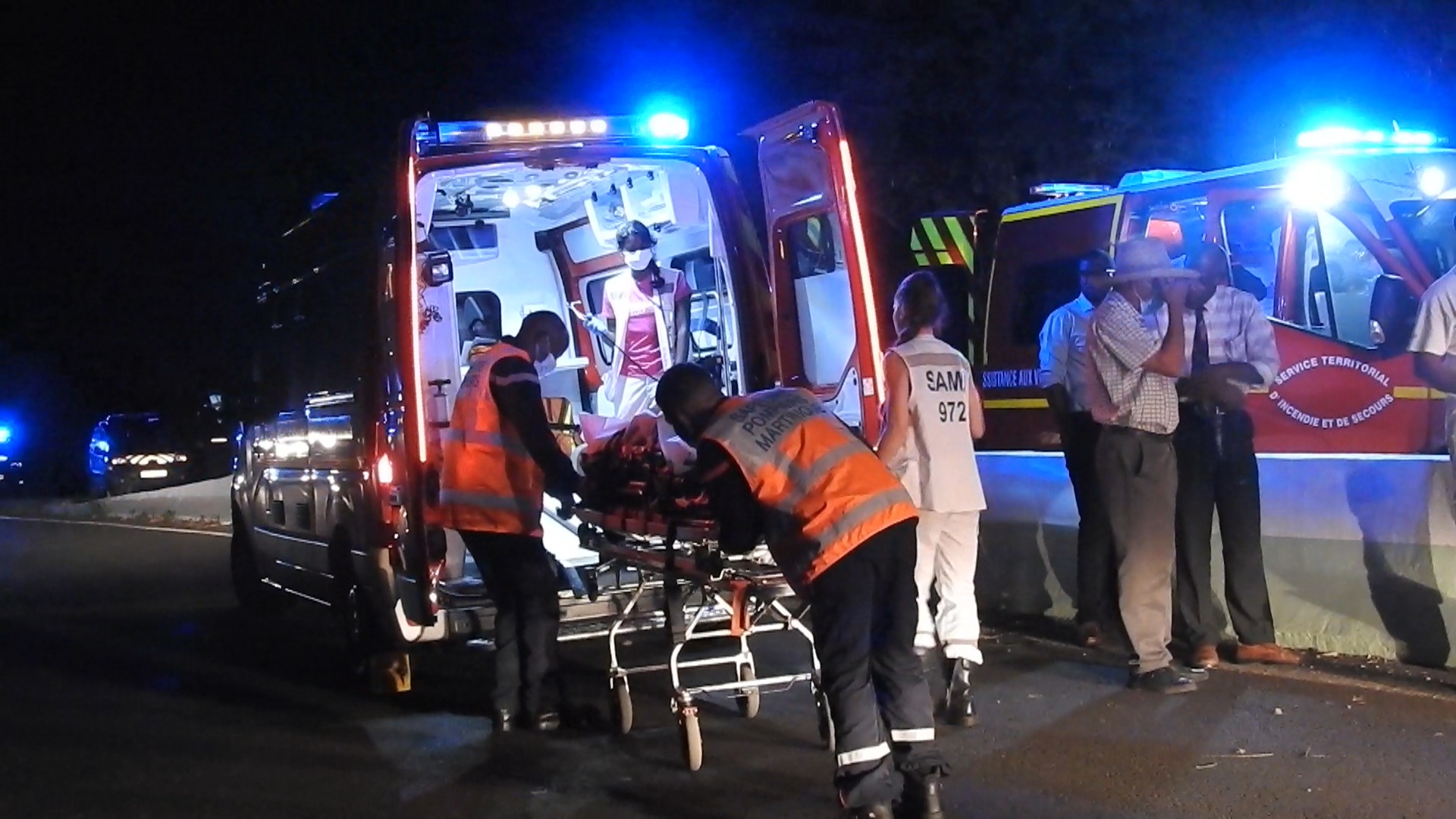 Onews Martinique. Accident de la circulation au Robert. 3 personnes blessées sérieusement.