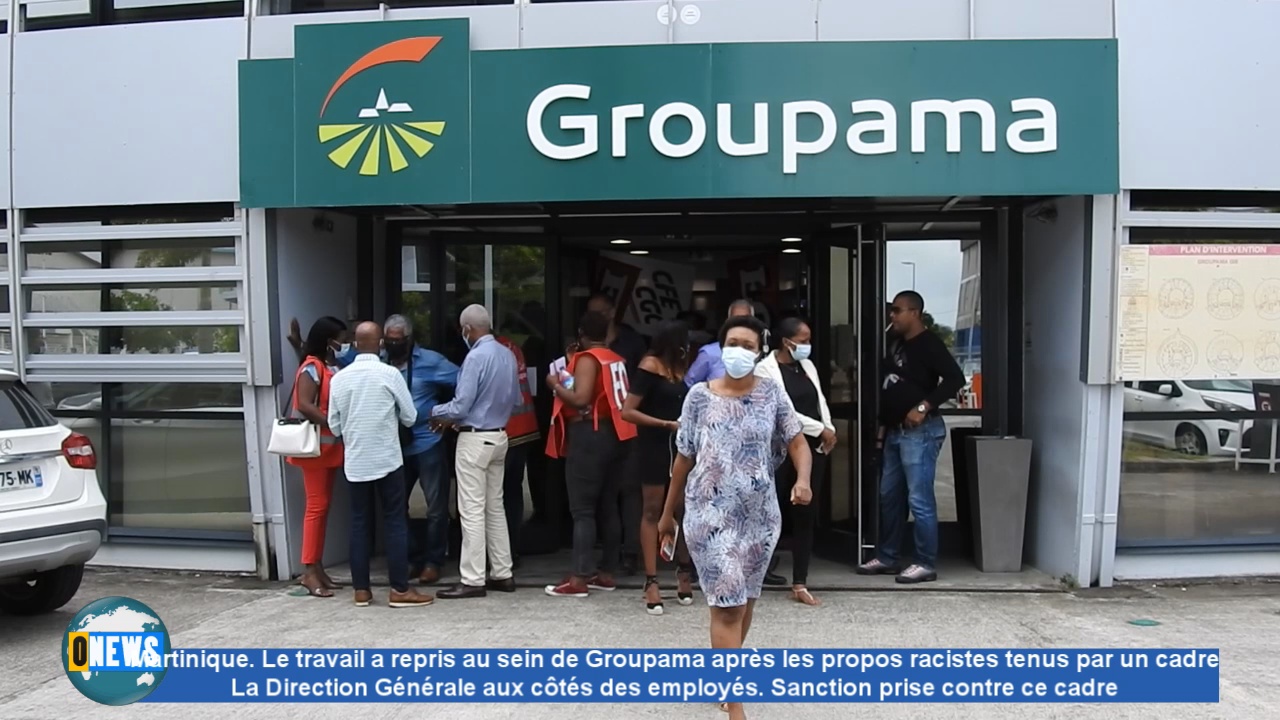 [Vidéo] Martinique. Apaisement à Groupama après les propos racistes à l’encontre d un employé