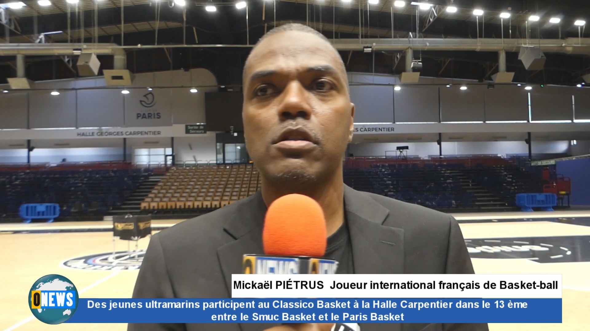 Des jeunes ultramarins participent au classico basket à Paris. Interview de Mickaël PIÉTRUS