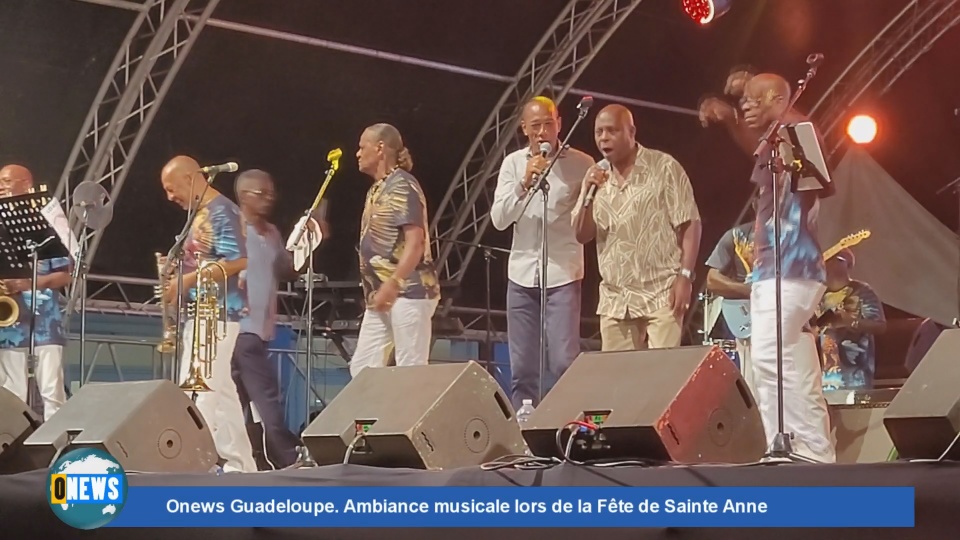 Guadeloupe. Ambiance musicale pour la fête de Sainte Anne avec les Aiglons et le Typical préssé