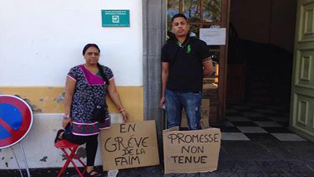 REUNION. Saint-Pierre: Une femme fait une grève de la faim devant la mairie(Freedom)