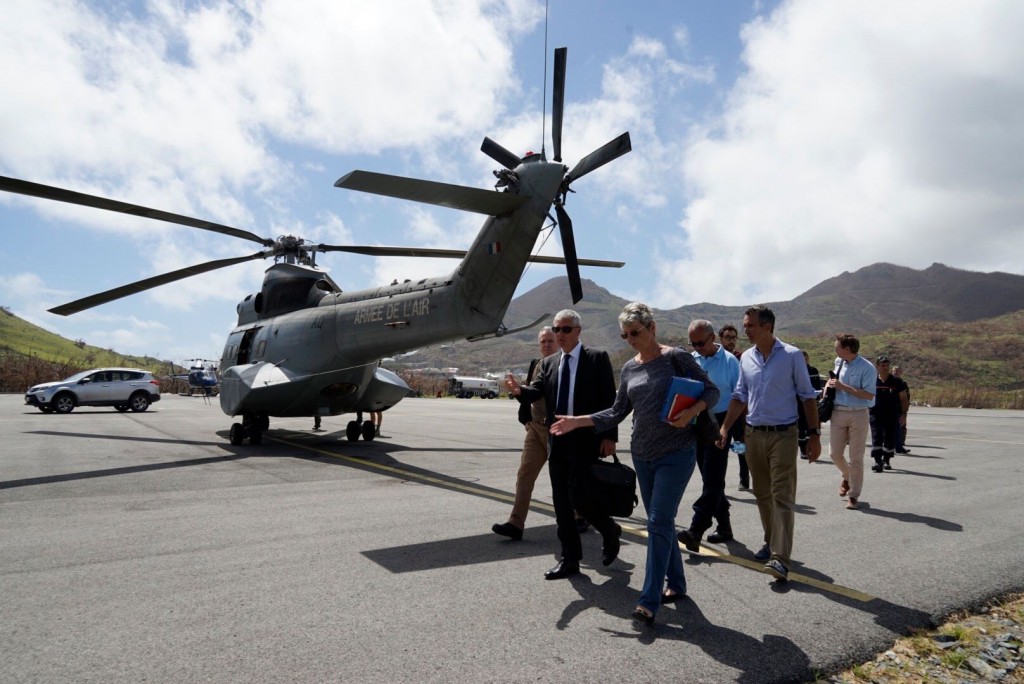 OURAGAN IRMA. Éric maire, préfet de la Guadeloupe, arrive à Saint Martin pour faire le point avec les agents de l’État mobilisés sur le terrain et en préfecture.