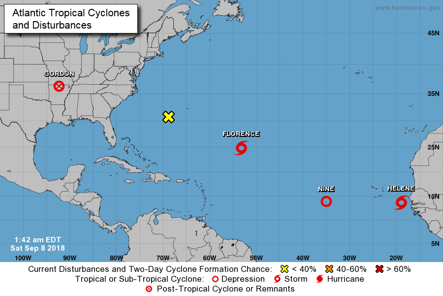 Météo. Une onde Tropicale Nine se situe à  2800 Km des Petites Antilles et  menace l arc antillais.