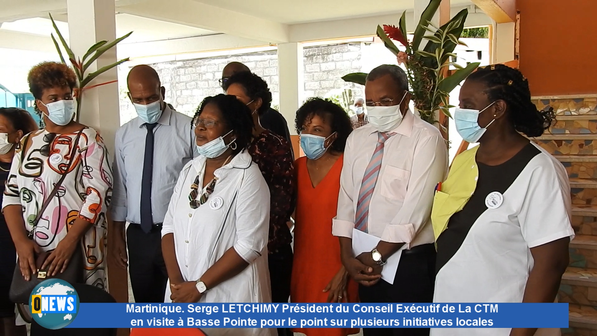 [Vidéo] Martinique. Serge LETCHIMY Président du Conseil Exécutif de la CTM en visite à Basse Pointe afin d accompagner la commune sur plusieurs projets