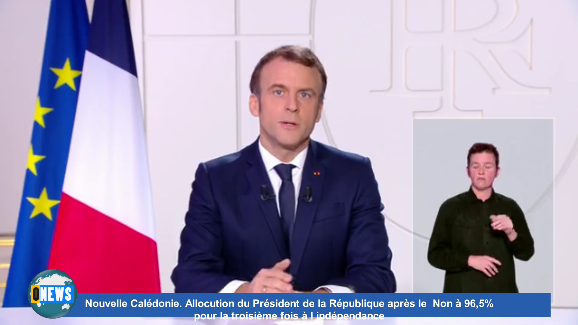 [Vidéo] Nouvelle Calédonie. Allocution du Président de la République après le non à l indépendance 96,5%