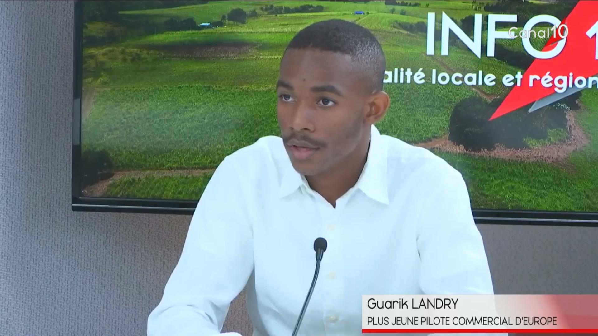 [Vidéo] Onews Guadeloupe. Le jt de canal 10.  A la une Interview du plus jeune pilote de ligne commerciale