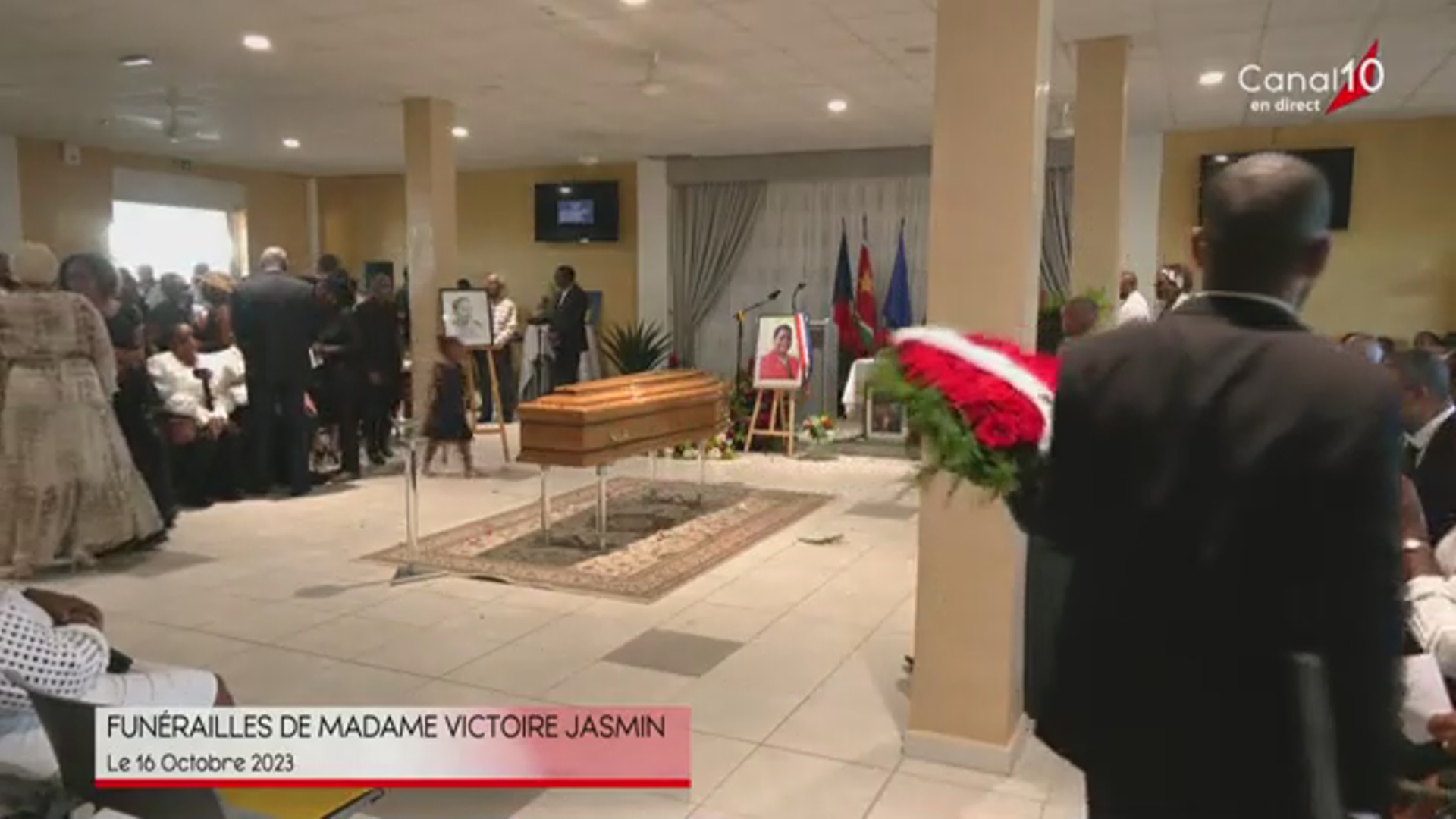 [Vidéo] Onews Guadeloupe. Les funérailles de l ex Sénatrice Victoire JASMIN