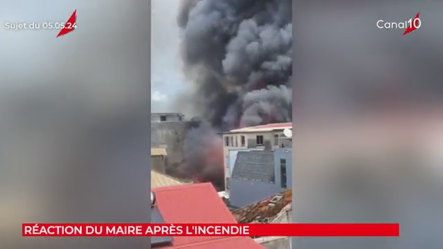 Onews Guadeloupe. A la une Incendie de la rue Peynier à Pointe à Pitre