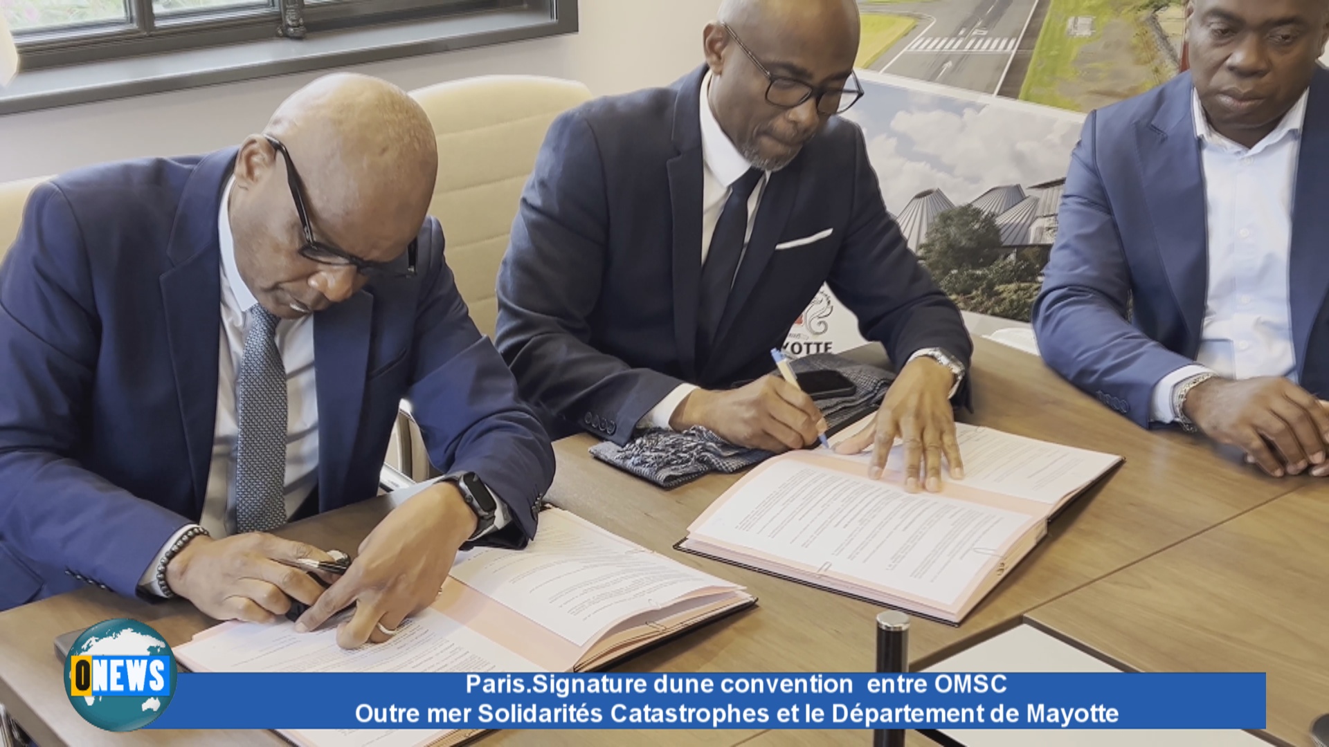 Signature d’une convention entre Outre mer Solidarités Catastrophes et le Département de Mayotte