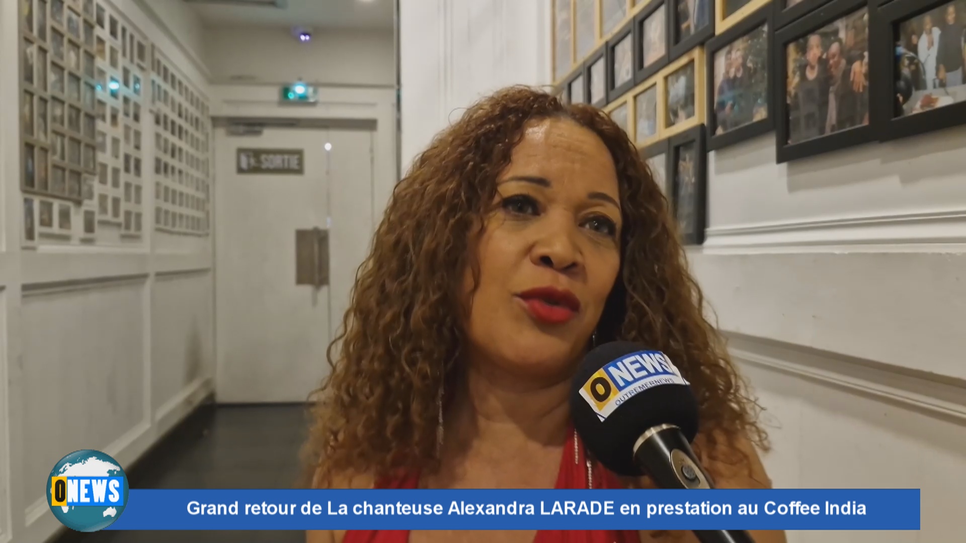 Onews Musique. Grand retour de La chanteuse Alexandra LARADE en prestation au Coffee India